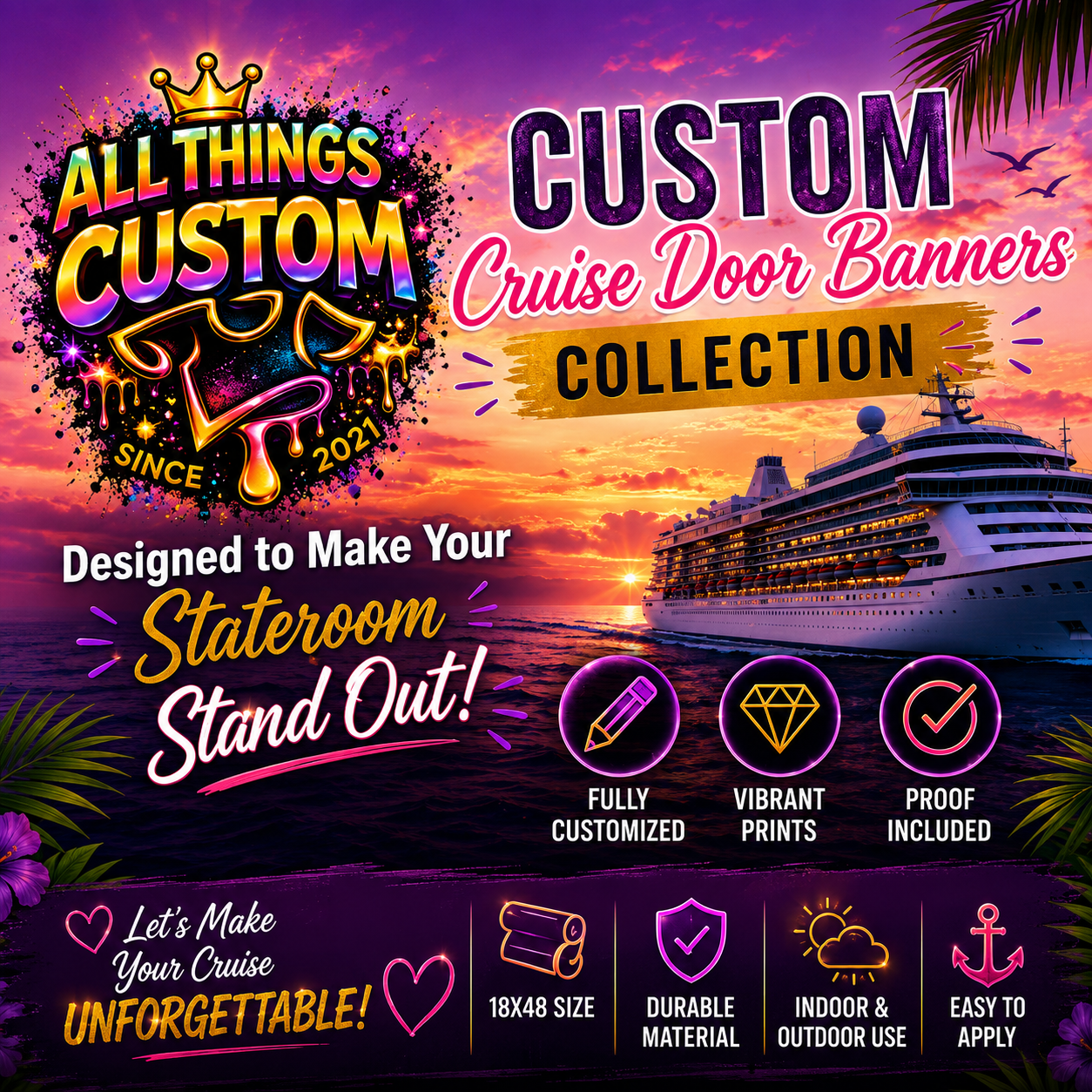 Custom Cruise Door Banners